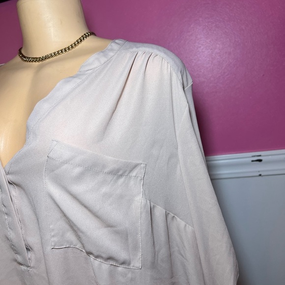 Women's Cream Blouse - Picture 6 of 7